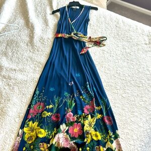 Desigual Maxi faux Wrap Dress - worn 1x!